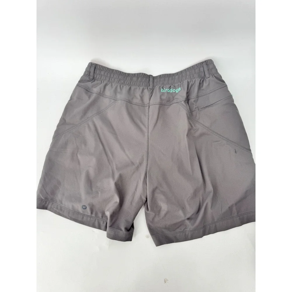 Birddogs Lined Athletic Shorts Mens Size L Gray Built-in Liner Gym Workout - Picture 4 of 8